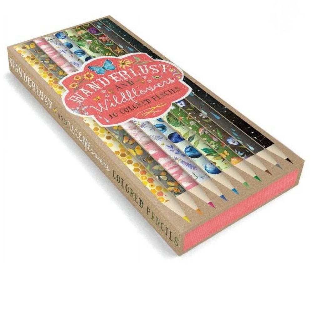 Like new Wanderlust and Wildflowers 10pk Colored Pencils by Katie Daisy